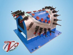 Viscardi Modellisti, dime di misura e di posaggio dime di taglio per macchine CNC dime di taglio per water jet dime di incollaggio selle e supporti di lavoro dime di trasporto