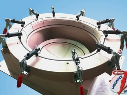 Viscardi Modellisti, dime di misura e di posaggio dime di taglio per macchine CNC dime di taglio per water jet dime di incollaggio selle e supporti di lavoro dime di trasporto