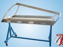 Viscardi Modellisti, dime di misura e di posaggio dime di taglio per macchine CNC dime di taglio per water jet dime di incollaggio selle e supporti di lavoro dime di trasporto